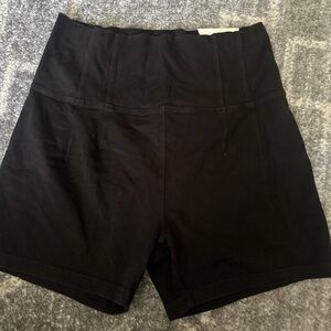 Aerie Black High-Rise Bike Shorts